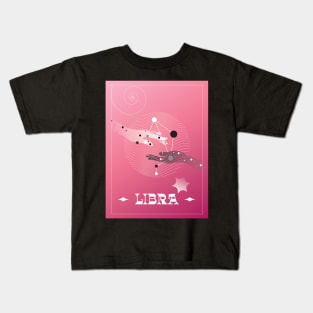 Libra Zodiac Art Kids T-Shirt